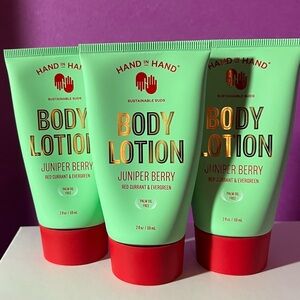 HAND IN HAND -Juniper Berry Body Lotion 3 X 2oz.=6oz total
